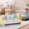 Dayacoco 4-Tier Kids Bookshelf,Montessori Style Book Shelf for Kids Rooms,Extra-Large Children's Bookshelf,Easy to