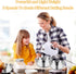 Hand Mixer Electric Mixing Bowls Set, 5 Speeds Handheld Mixer with 5 Nesting Stainless Steel Bowls, 200W