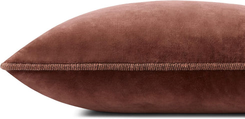 Loloi Liza Pillow Cover Only, 13x21, Cinnamon
