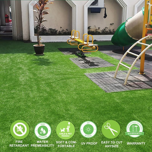 0.4 Inch 3FTX10FT Artificial Grass Turf Synthetic Grass Mat Fake Grass Indoor Outdoor Rug Grass Carpet Custom Sized