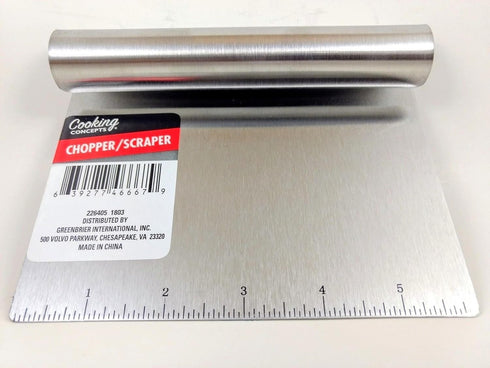 Stainless Steel 6 Inch Chopper/Scraper - Kitchen Helper