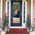 Christmas Outdoor Rug Doormat 2' x 4.3', Black/Red Buffalo Plaid Cotton Hand-Woven Welcome Layered Door Mats