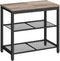 HOOBRO Shoe Bench, 3-Tier Shoe Rack, Industrial Shoe Organizer Storage Bench, 19.7
