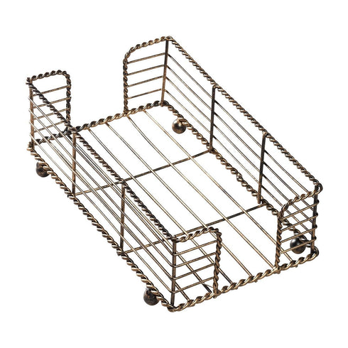 Hoffmaster BSK2112 Wire Guest Towel Basket, Bronze, 8.75" x 5" x 3"