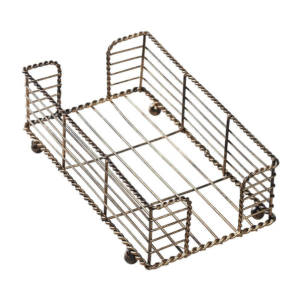 Hoffmaster BSK2112 Wire Guest Towel Basket, Bronze, 8.75" x 5" x 3"