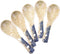 Asian Soup Spoons Set of 5, Ceramic Ramen Spoons, Perfect for Dumplings, Pho, Noodles, Dishwasher Safe