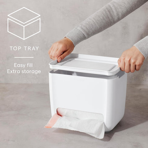 YouCopia SinkSuite Trash Bag Dispenser, Standing Garbage Bag Organizer with Removable Lid and Cradle for Storage