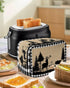 Toaster Cover 2 Slice, Christmas Animal Moose Elk Xmas Tree, Dust-Proof Cover with Pockets for Kitchen Appliance