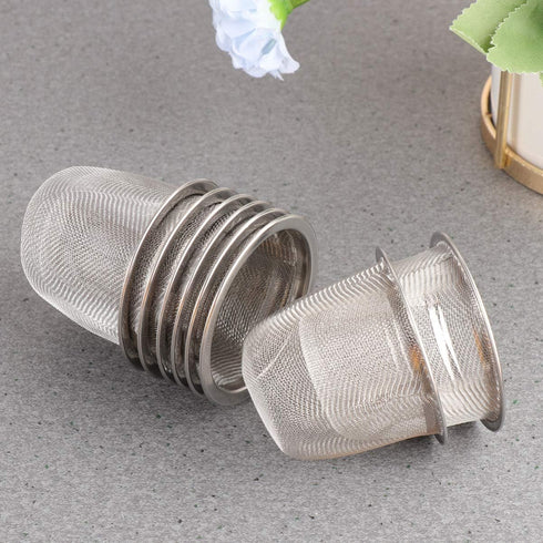 Luxshiny 8Pcs Stainless Steel Teapot Tea Strainer Insert, Metal Mesh Infuser for Loose Tea Leaves (5.8x4cm)