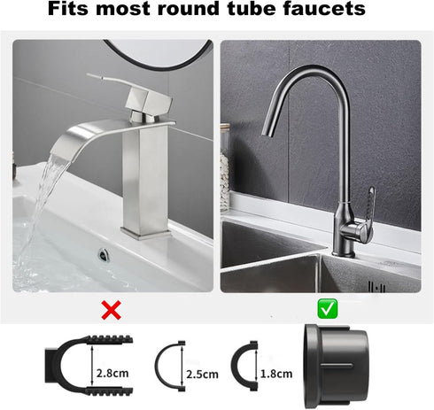 Sink Organizer Rack for Kitchen and Bathroom, 2024 New Stainless Steel Detachable Hanging Faucet Drain Rack with Drip