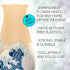 MODGY Expandable Flower Vase - Decorative Plastic Vases for Centerpieces, Dining Table Decor, The Great Wave