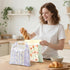 2 Pack 44.2 inches, Bread Bags for Homemade Bread, Reusable Beeswax Linen Cotton Sourdough Bag, Freezer Safe, Large