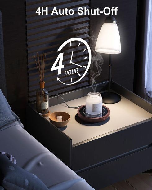 36W 3-Temp Settings SWEETFULL Coffee Mug Warmer, Electric Cup Warmer for Desk with Advanced Temperature-Controlled