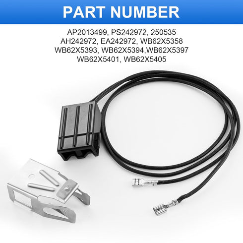 WB2X8228 Element Receptacle and Wire Kit, Compatible with GE Electric Ranges, Replaces AP2013499