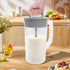 1 Pack 2 64oz Mixing Pitcher for Drinks, Quart/ Plastic Water Pitcher with LidEasy-Mix Juice ContainerAngled Plastic