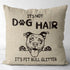 Dachshund Heart Flax Throw Pillow Cover, 18 x 18 Inch Decorative Cotton Linen Cushion for Sofa Couch Bed