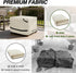 22L 22W 18H inch, Porch Shield Patio Ottoman Cover - Waterproof Outdoor Square Side Table Covers x x Beige