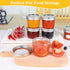 UrSpeedtekLive 40 Pack 4 oz Mason Jars with Regular Lids and Bands, Small Canning Jars, Mini Glass Jars for Jelly Jam