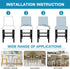 Flamingo P High Stretch Bar Stool Cover - Non Slip Pub Counter Stool Chair Seat Slipcover, Set of 4, Navy