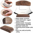 AmHoo Pizza Cutter Chef Mezzaluna Ulu Knife Handle Walnut Wood Grip Sharp Rocker Slicer Stainless Steel Blade Salad
