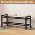 Closet, 2-Tier) Haddockway Bamboo Shoe Rack for Free Standing Shoe Organizer with Smooth Round Rods & Convenient