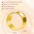 6 Pcs Stainless Steel Bead Side Napkin Rings - Delicate Serviette Buckles (Gold)