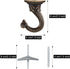 Hotop 6 Pieces Swag Ceiling Hooks, Heavy Duty Hanging Plants Toggle Hooks for Indoor Outdoor Installation
