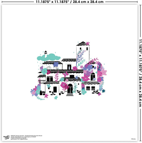 Trends International Gallery Pops Disney Encanto - Painted Paradise House Wall Art Poster, 12" x 12"