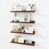 Acovy Picture Ledge Shelf, Wood Floating Shelves Set of 4, 24 inch