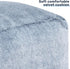 15"(H) 6.6LB HollyHOME Bean Bag Ottoman Pouf, Memory Foam Filled Footstool for Sofa, Accent Stuffed Footrest Stool