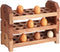 Patelai 3 Tier 54-hole Wooden Egg Holder Countertop Stackable Egg Storage Trays