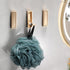 4Pcs Zinc Alloy Foldable Hooks, Wall Mount Bathroom Retractable Hooks for Hanging Clothes, Keys, Towels (Gold)