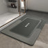 MontVoo Dark Grey Bath Mat 17"x27", Non-Slip Super Absorbent Quick Dry Bathroom Rug for Floor and Bathtub