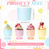 100 Pieces Baking Cups Cupcake Wrappers for Muffins 5.5 oz Multi Color Baking Cups for Desserts Baby Showers Birthday Party Celebrations (Pastel Color) by Tanlade
