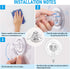 Quntis 4 Pack Suction Cup Hooks, Multi-Purpose Clear Waterproof Heavy Duty Hangers for Bathroom and More