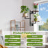 3 180 Wooden Rotatable Window Sill Plant Stand, Tier Wall Plant Holder, Degree Rotating Plant Rack, Mid-Century Wooden
