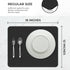 Super Absorbent Dish Drying Mat: 16x12 Non-Slip Water Absorbent Mat for Kitchen Counter, Easy to Clean (Black)