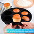 Air Fryer Muffin Pan (7 Cups) - Nonstick Silicone Muffin Pans for Baking & Freezing, Dishwasher Safe