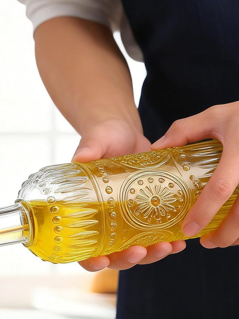 Ruiao 2 Kitchen,17oz Set, 2 1 Pcs Olive Oil Dispenser Bottle for Clear Glass Cooking Oil and Vinegar Dispenser Coffee