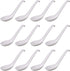 Comicfs Asian Soup Spoons - 12 pieces Large Japanese Soup Spoons for Rice, Pho, Ramen, and Won Ton Soup