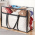 Mr Hsiung 3 PACK Clear Clothes Storage Bags with Sturdy Zippers for Comforters, Blankets, Bedding, Pillows