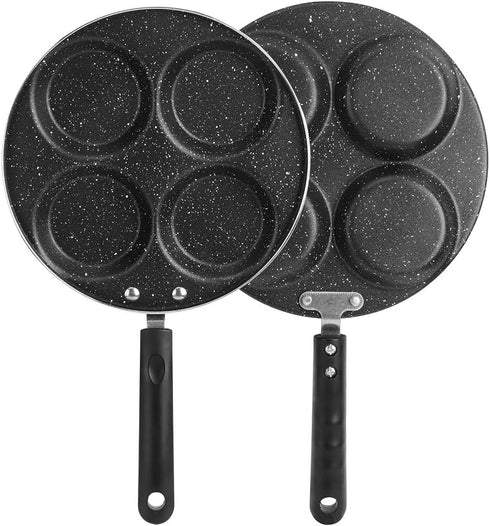 HEEPDD 4 Cup Egg Frying Pan, 24.5cm Non Stick Omelet Pan for Breakfast Pancake Egg Burger Steak