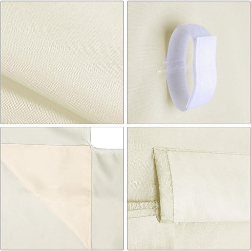 75" 52" 1.90m 1.32m 2 Flexzion Replacement Canopy for Outdoor Swing - x / x Seat Bench Glider Swings Shade Fabric UV