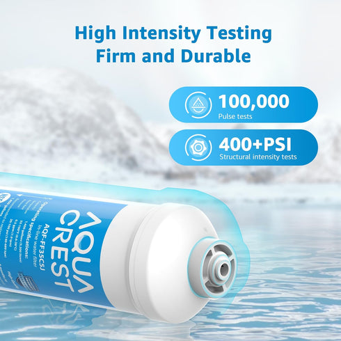 AQUA CREST Inline Carbon Water Filter for Reverse Osmosis System, NSF Certified, 2-Pack Replacement Cartridge