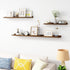 Set 4, 24 inch Acovy Picture Ledge Shelf, Wood Floating Shelves of Picture Ledge Shelves, Photo Ledge Nursery Book