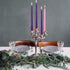 Christmas Products Set of 36, 27 Purple and 9 Pink 10 Inch Unscented Taper Advent Candles