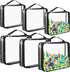 Sanwuta 6 Packs Toy Storage Bags, PVC Organizing Bags with Zipper, Waterproof for Board Games, Building Blocks