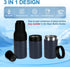 12Oz 3 1 Vacuum Insulated Double Walled Stainless Steel Beer Soda Bottle and Can Cooler with Beer Opener, in Slim Can