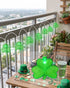 8.5Ft 10 SUNSGNE Shamrock String Lights St. Patrick's Day Lights, Outdoor Patio String Light with LED Green Shamrock