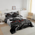 Set Set Set 3D Insert,1 Retro Train Comforter Twin Size,Black Red Old Train Car Bedding Rail Transportation Vehicles